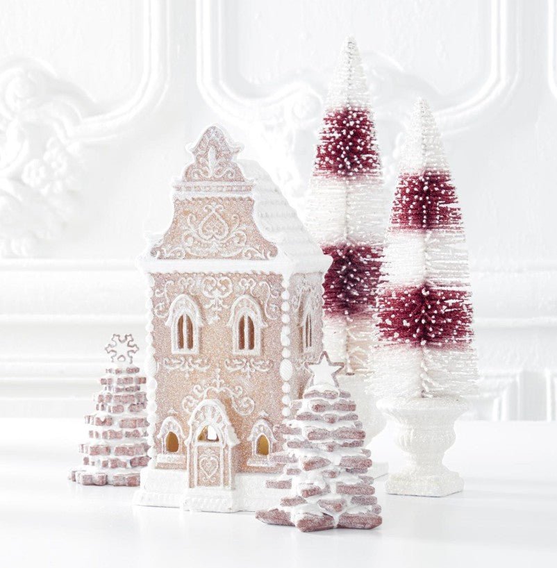 Shop For 13.5in Brown Glittered LED Gingerbread House