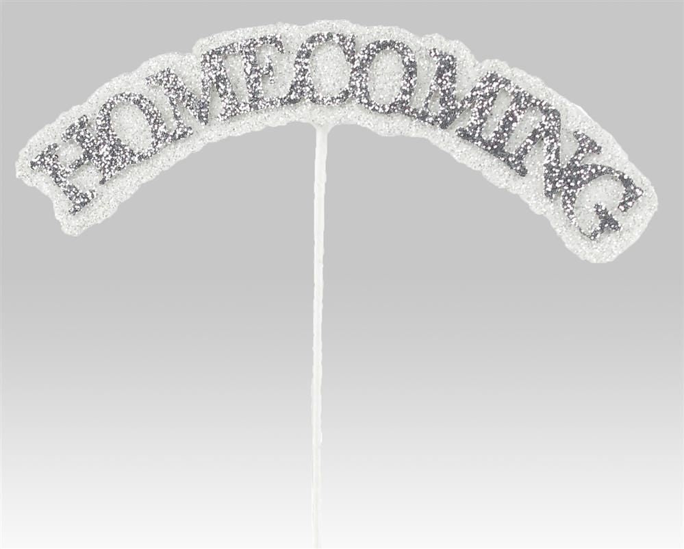 Shop For 13in Glitter Homecoming Pick: Silver