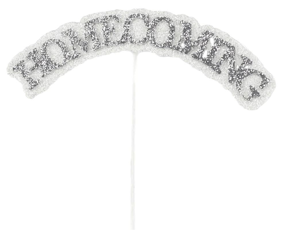 Shop For 13in Glitter Homecoming Pick: Silver