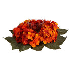 Shop For 14” Autumn Hydrangea Artificial Candelabrum Arrangement