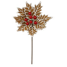 Shop For 14" Gingerbread Poinsettia Stem