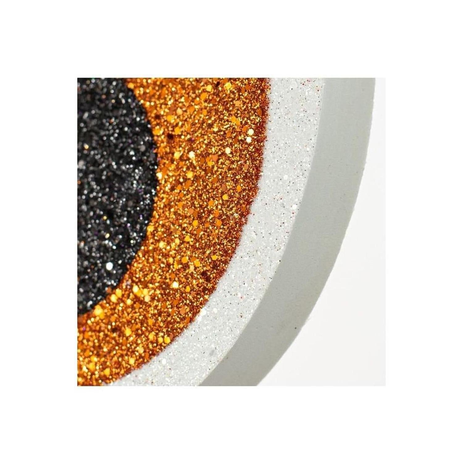 14" Glitter Eyeballs Ornament Hanger: Orange