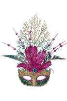 Shop For 14" Glitter Feather Mardi Gras Mask Ornament at Michelle's aDOORable Creations