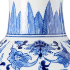 Shop For 14 Inch Ceramic Blue & White Chinoiserie Square Vase