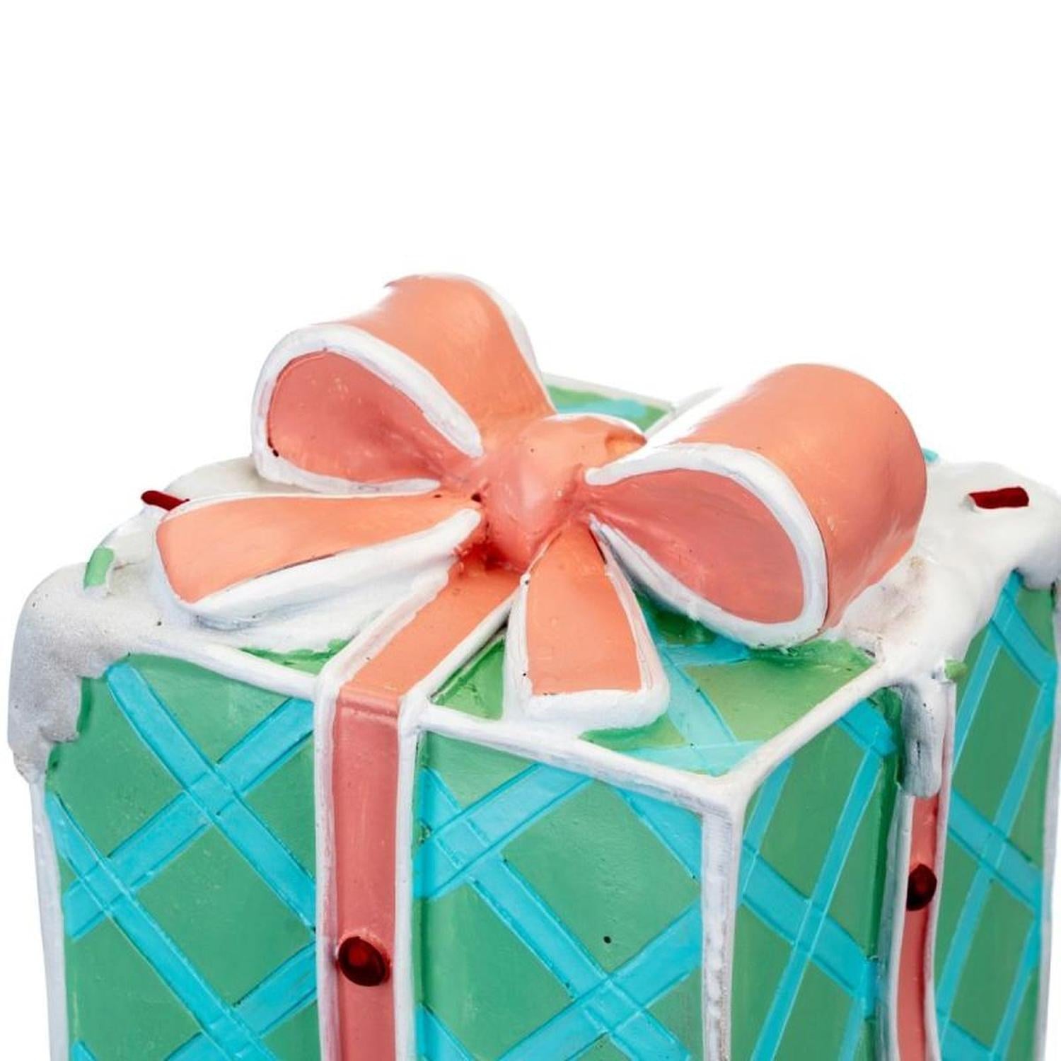 14" Pastel Stacking Christmas Gift Boxes