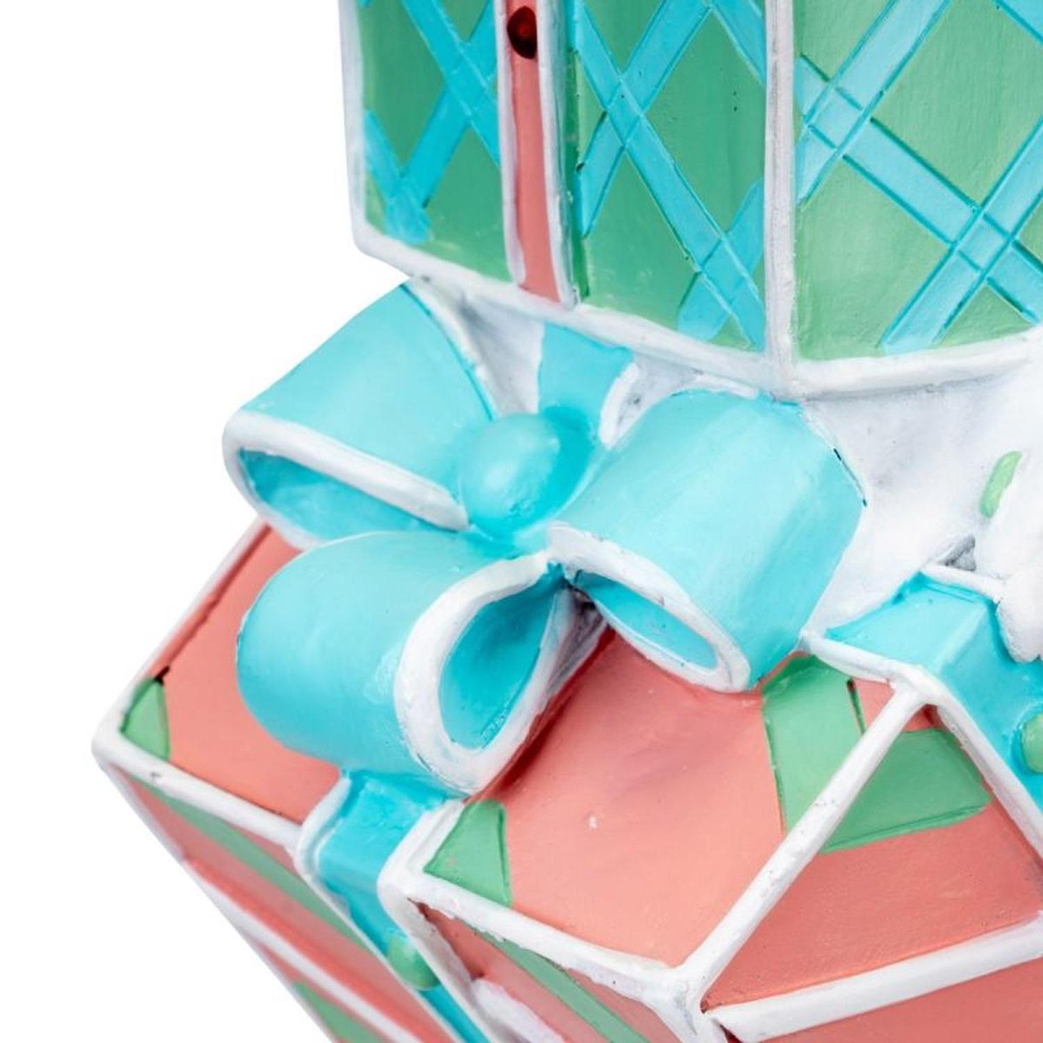14" Pastel Stacking Christmas Gift Boxes
