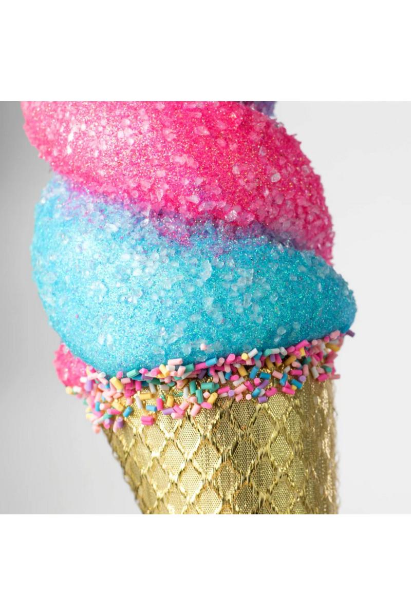 Shop For 14" Swirl Ice Cream Cone Ornament: Pink/Blue