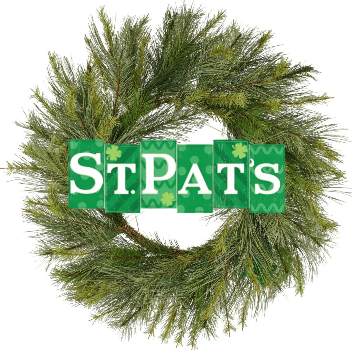 Shop For 14" Wooden Sign: St. Pat's Blocks