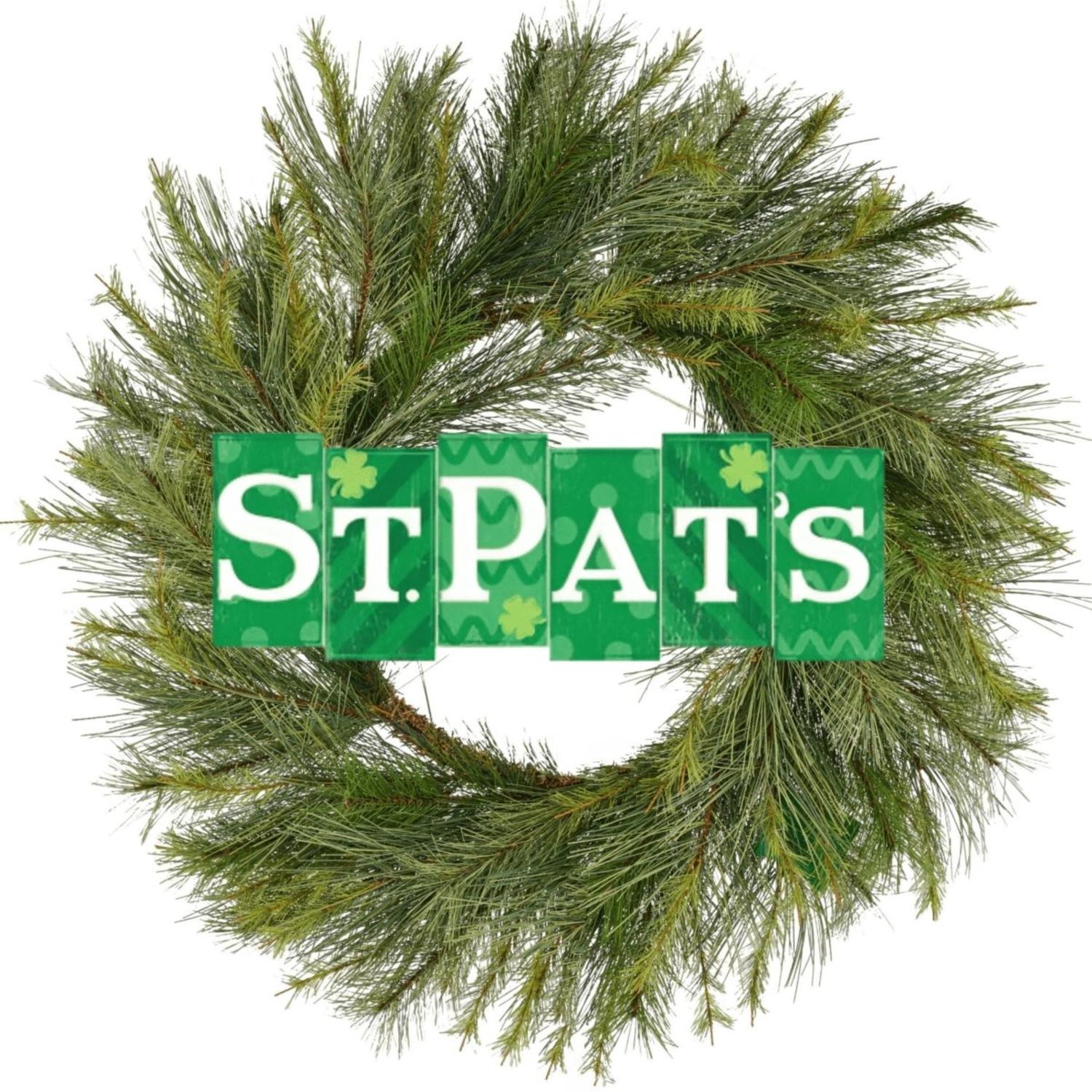 Shop For 14" Wooden Sign: St. Pat's Blocks