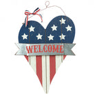 Shop For 14in July Fourth Heart Welcome Sign