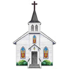 Shop For 14in Metal Embossed Church: White
