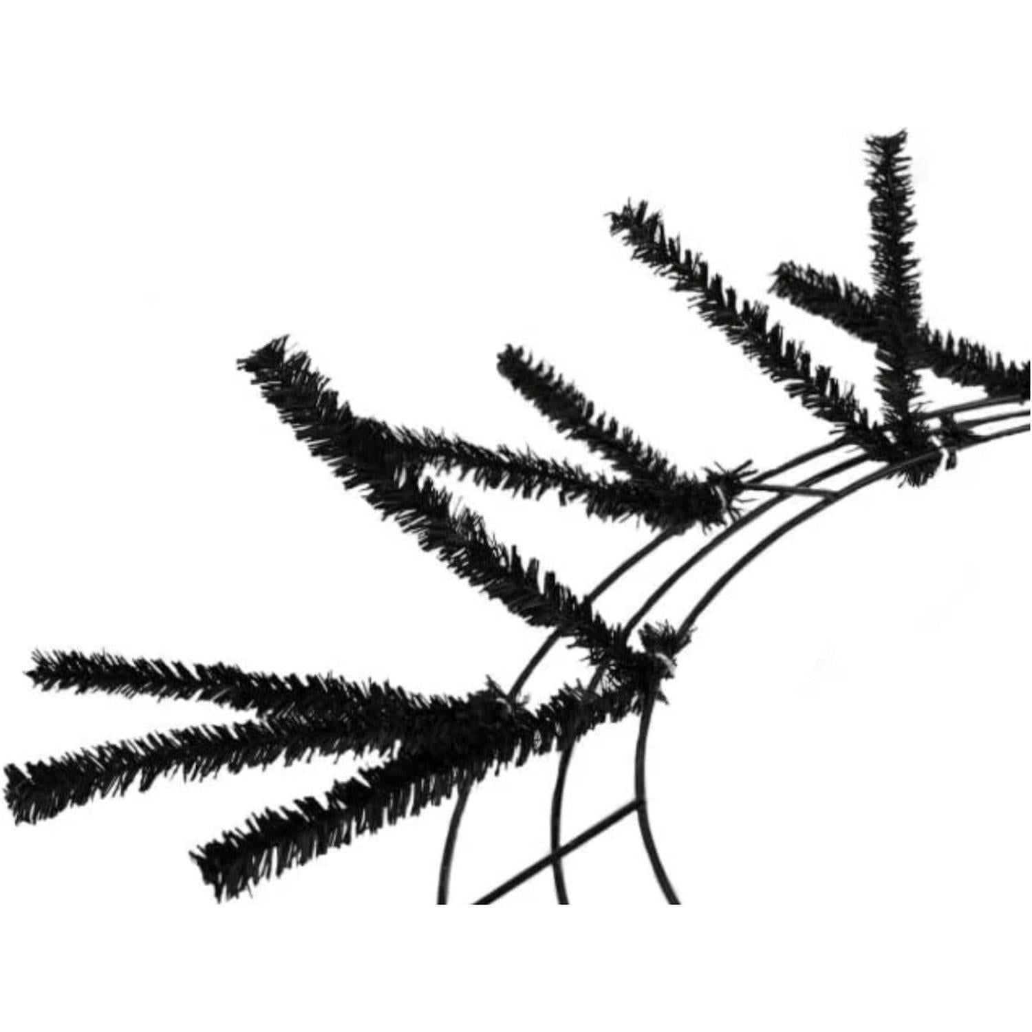 15-24" Pencil Work Wreath Form: Black