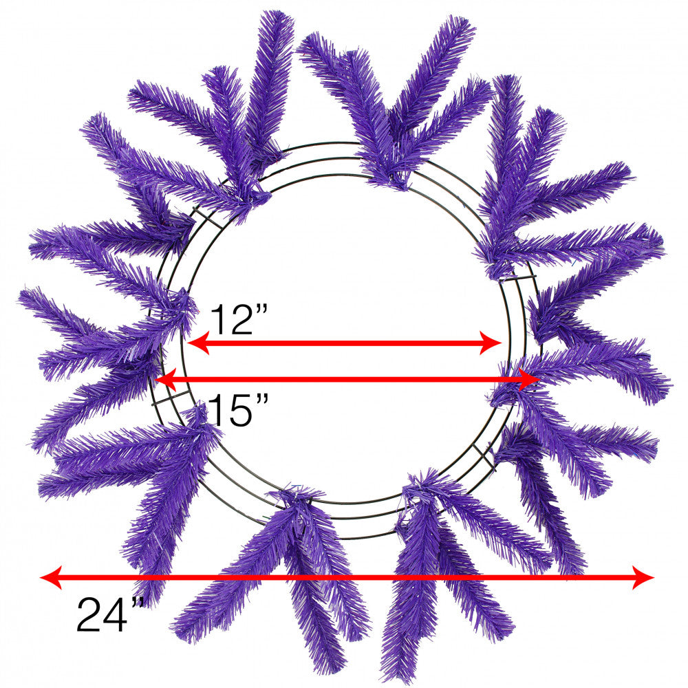 Shop For 15 - 24" Work Wreath Form: Purple