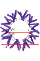 Shop For 15 - 24" Work Wreath Form: Purple