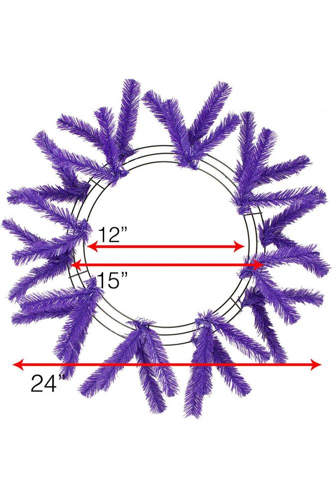 Shop For 15 - 24" Work Wreath Form: Purple