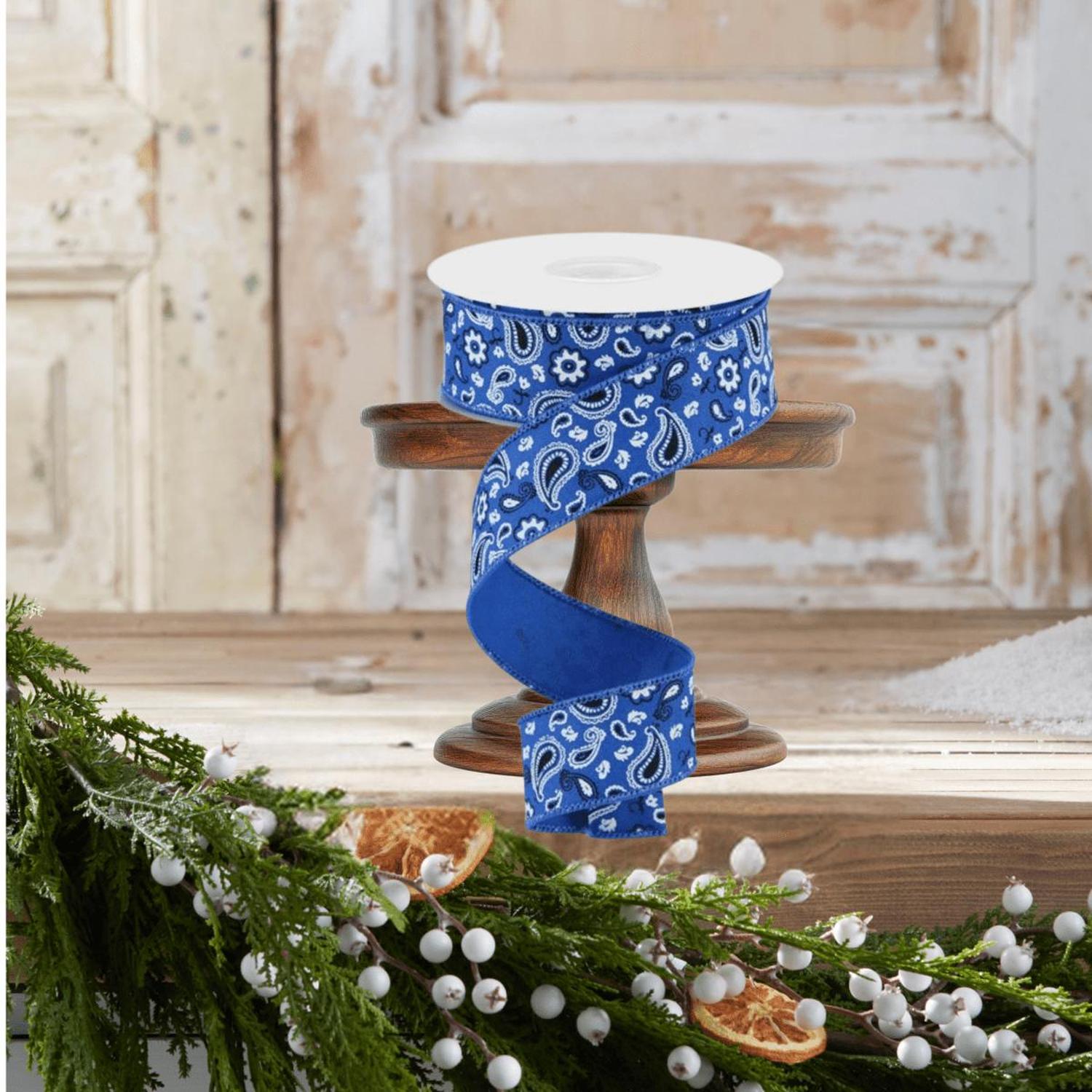 1.5" Bandana Ribbon: Royal Blue (10 Yards)