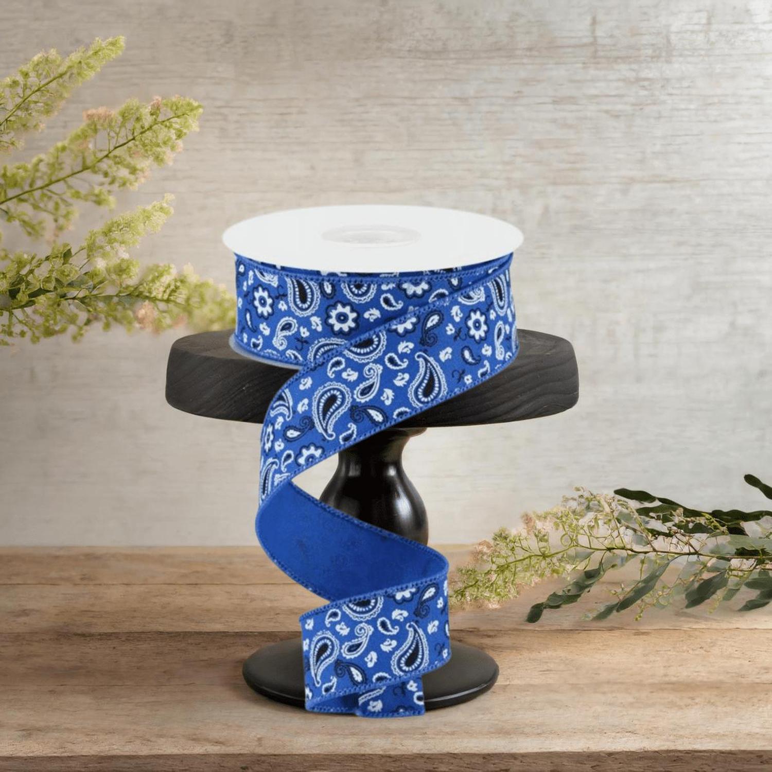 1.5" Bandana Ribbon: Royal Blue (10 Yards)