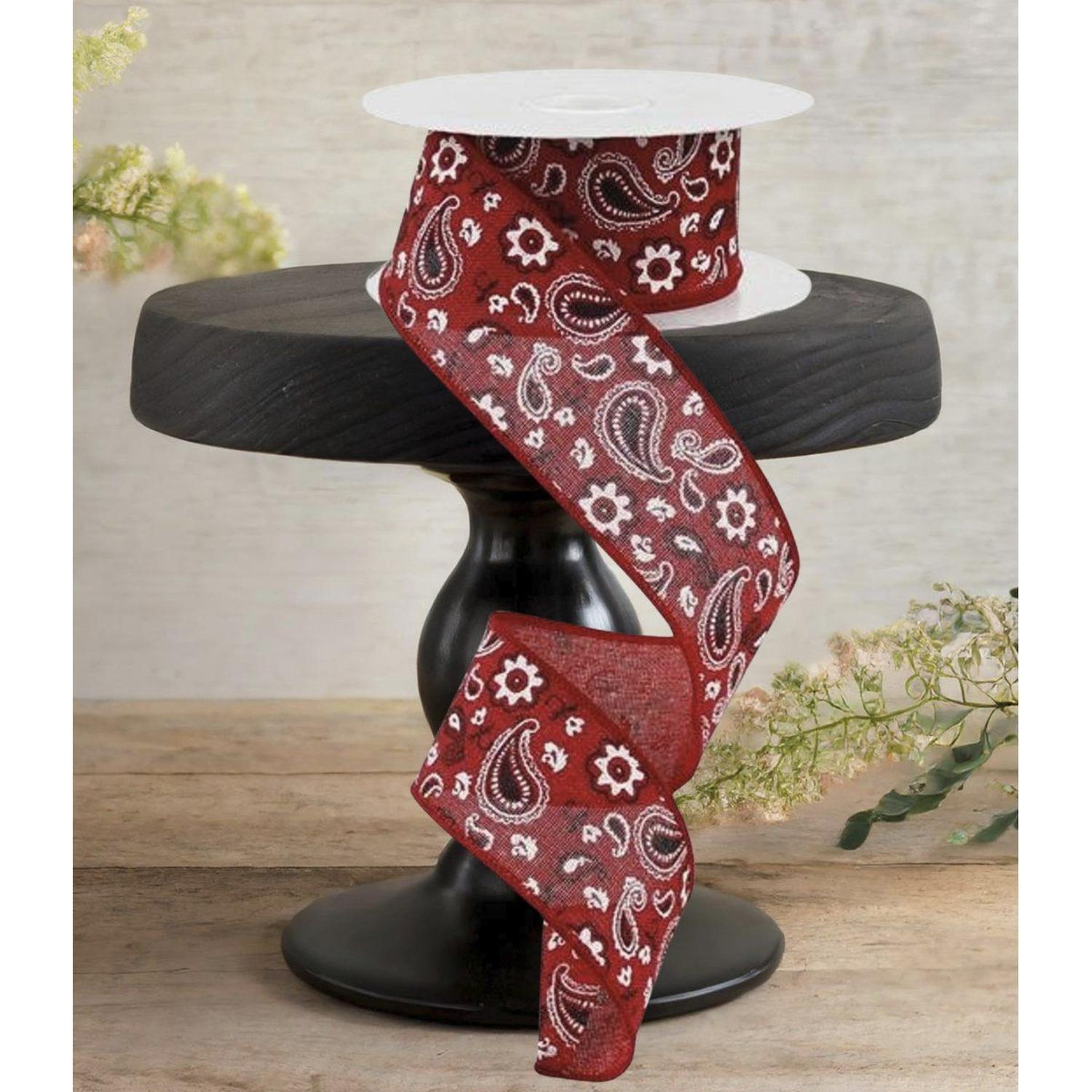 Shop For 1.5" Bandana Royal Ribbon: Red (10 Yards)