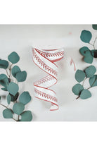 Shop For 1.5" Baseball Stitching Ribbon (10 Yards) at Michelle's aDOORable Creations