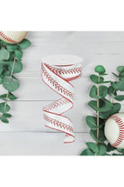 Shop For 1.5" Baseball Stitching Ribbon (10 Yards) at Michelle's aDOORable Creations