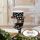 Shop For 1.5" Big Polka Dot Ribbon: Black & White (10 Yards)