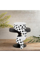 Shop For 1.5" Big Polka Dot Ribbon: White & Black (10 Yards)