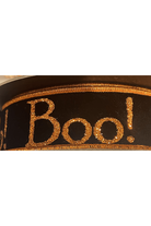 Shop For 1.5" Black Velvet Boo Glitter Ribbon (10 Yards)