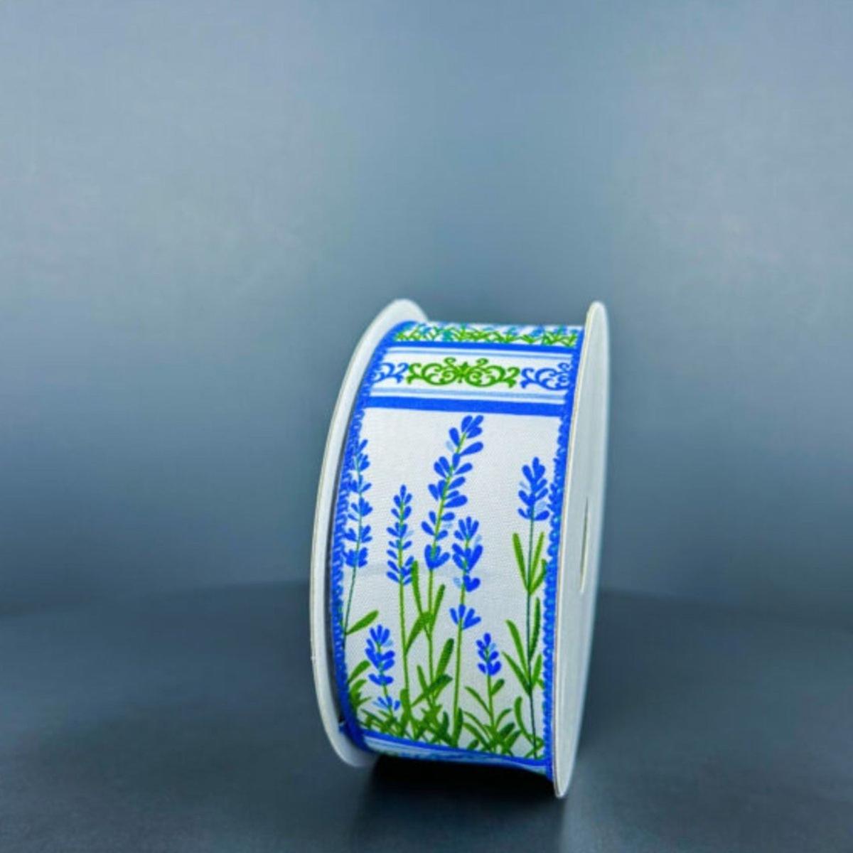 Shop For 1.5" Bluebonnets Satin Ribbon: White (10 Yards)
