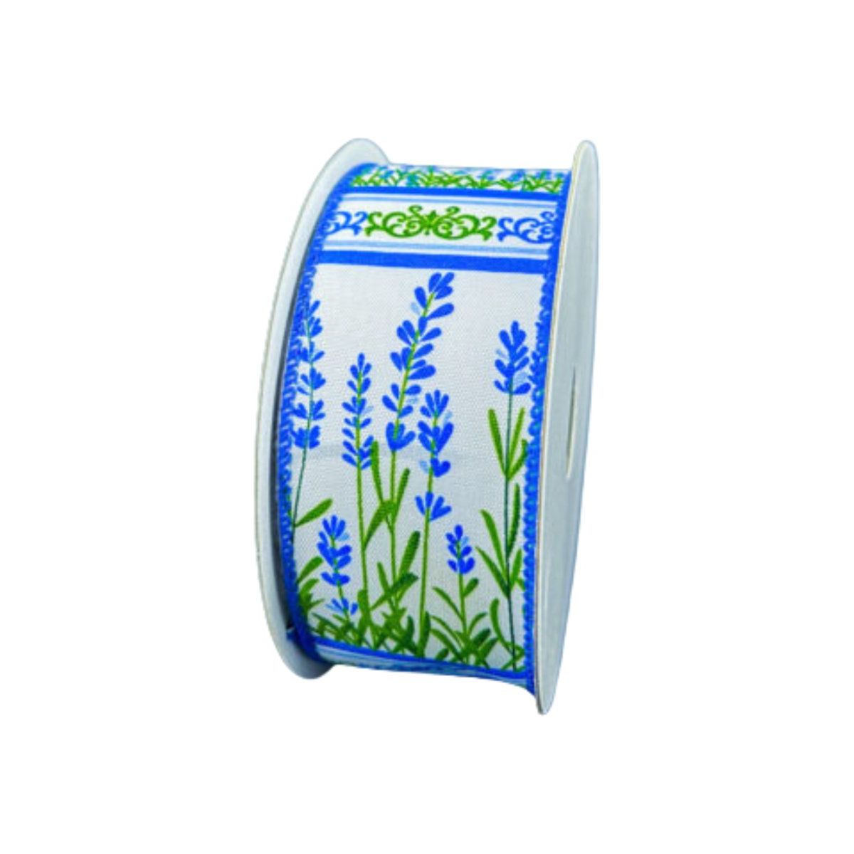 Shop For 1.5" Bluebonnets Satin Ribbon: White (10 Yards)
