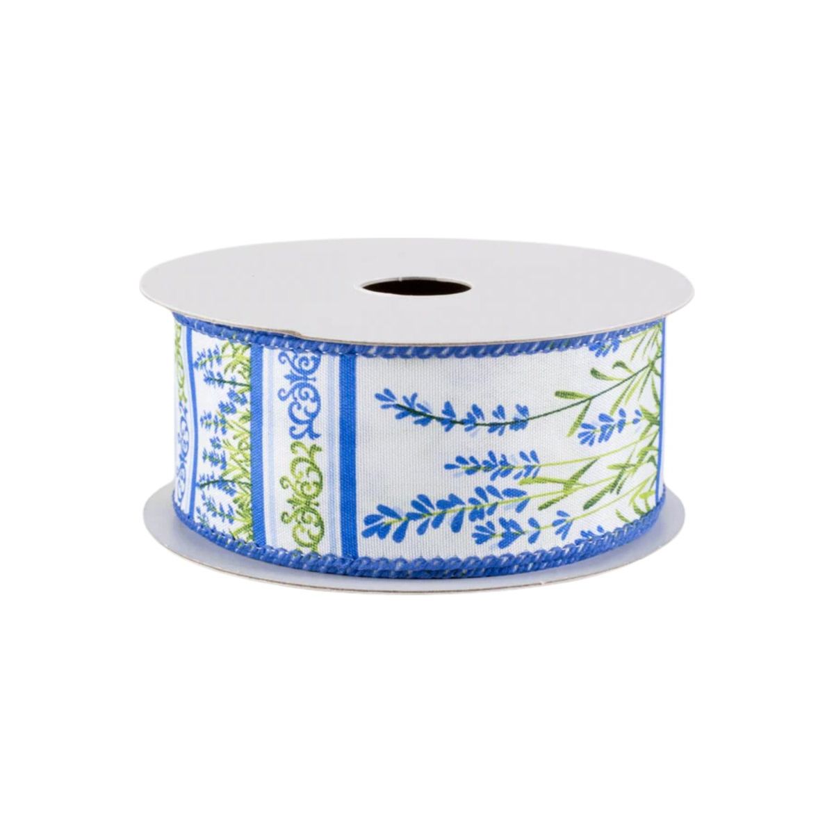 Shop For 1.5" Bluebonnets Satin Ribbon: White (10 Yards)