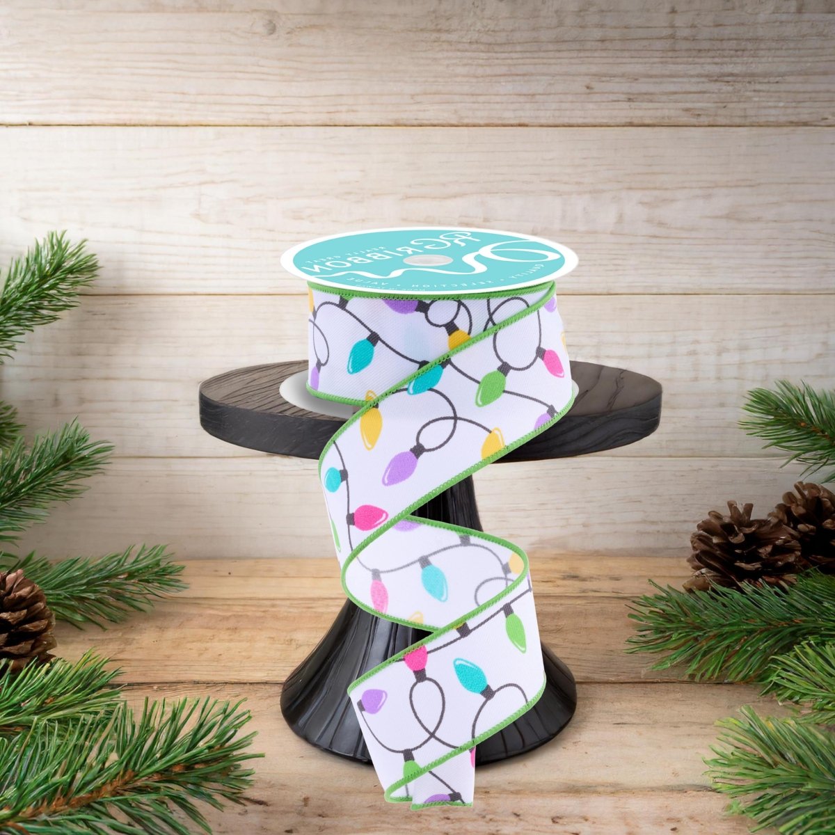 Shop For 1.5" Christmas Lights Ribbon: Pastel (10 Yards)