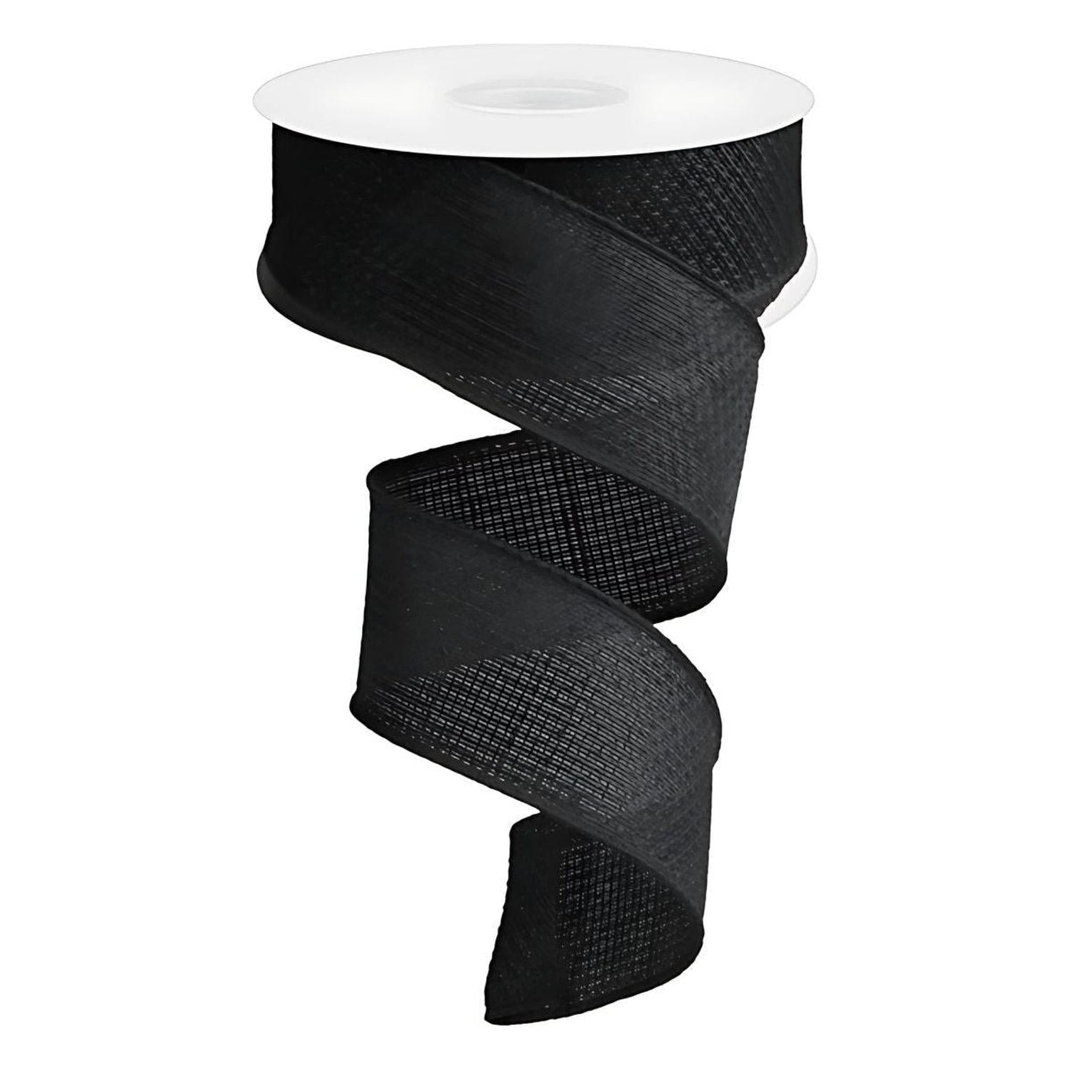 Shop For 1.5" Cross Royal Burlap Ribbon: Black (10 Yards)