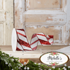 Shop For 1.5" Diagonal Glitter on Royal Ribbon: Red (10 Yards)