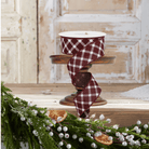 Shop For 1.5" Diamond Check Royal Ribbon: Burgundy (10 Yards)