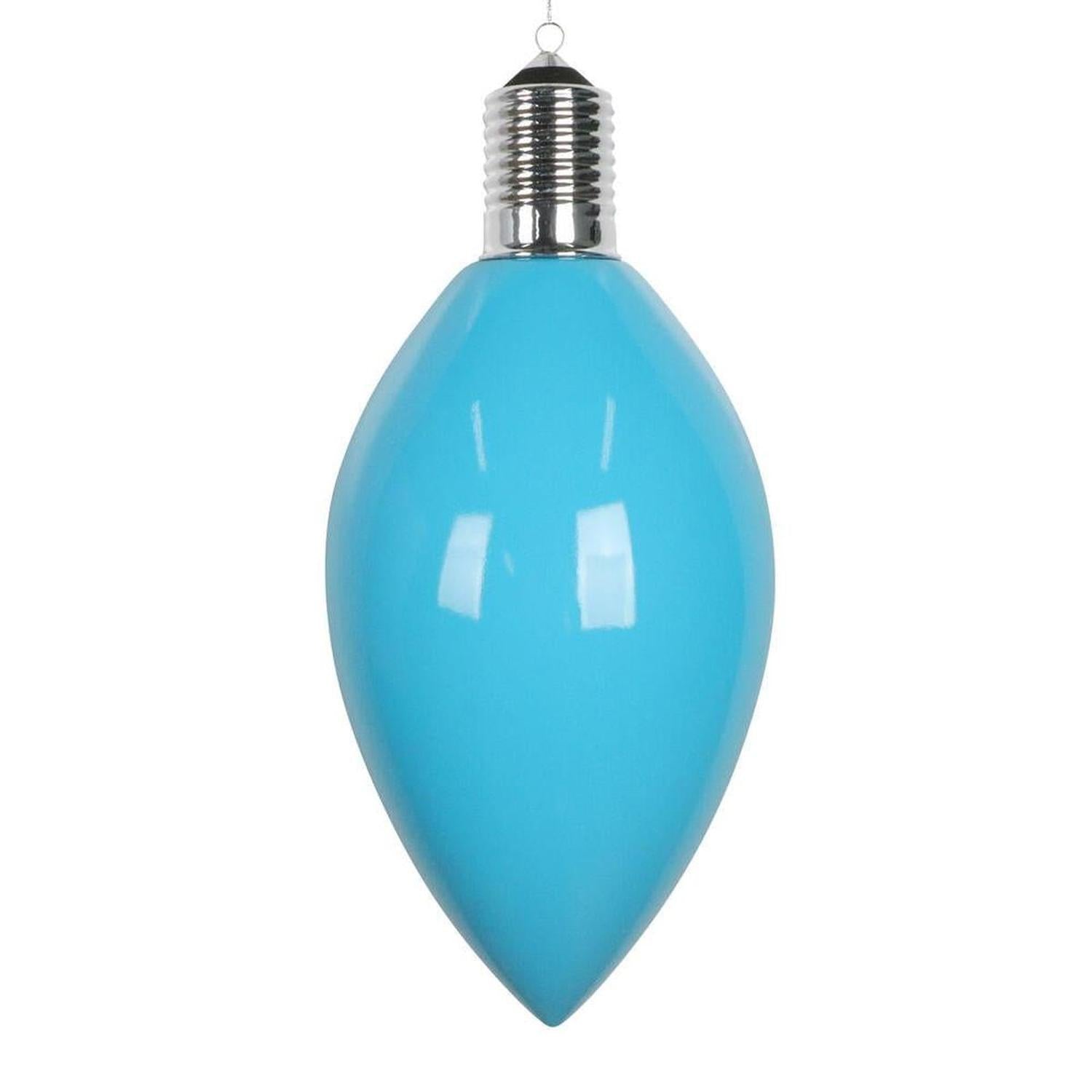 15" Enamel C9 Bulb Ornament: Blue