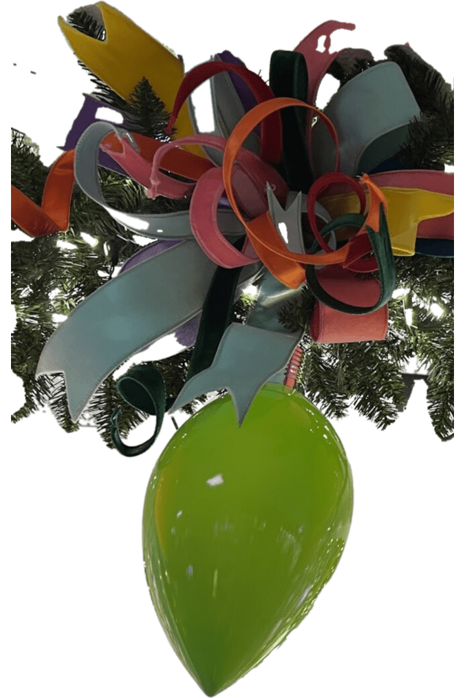Shop For 15" Enamel C9 Bulb Ornament: Lime Green