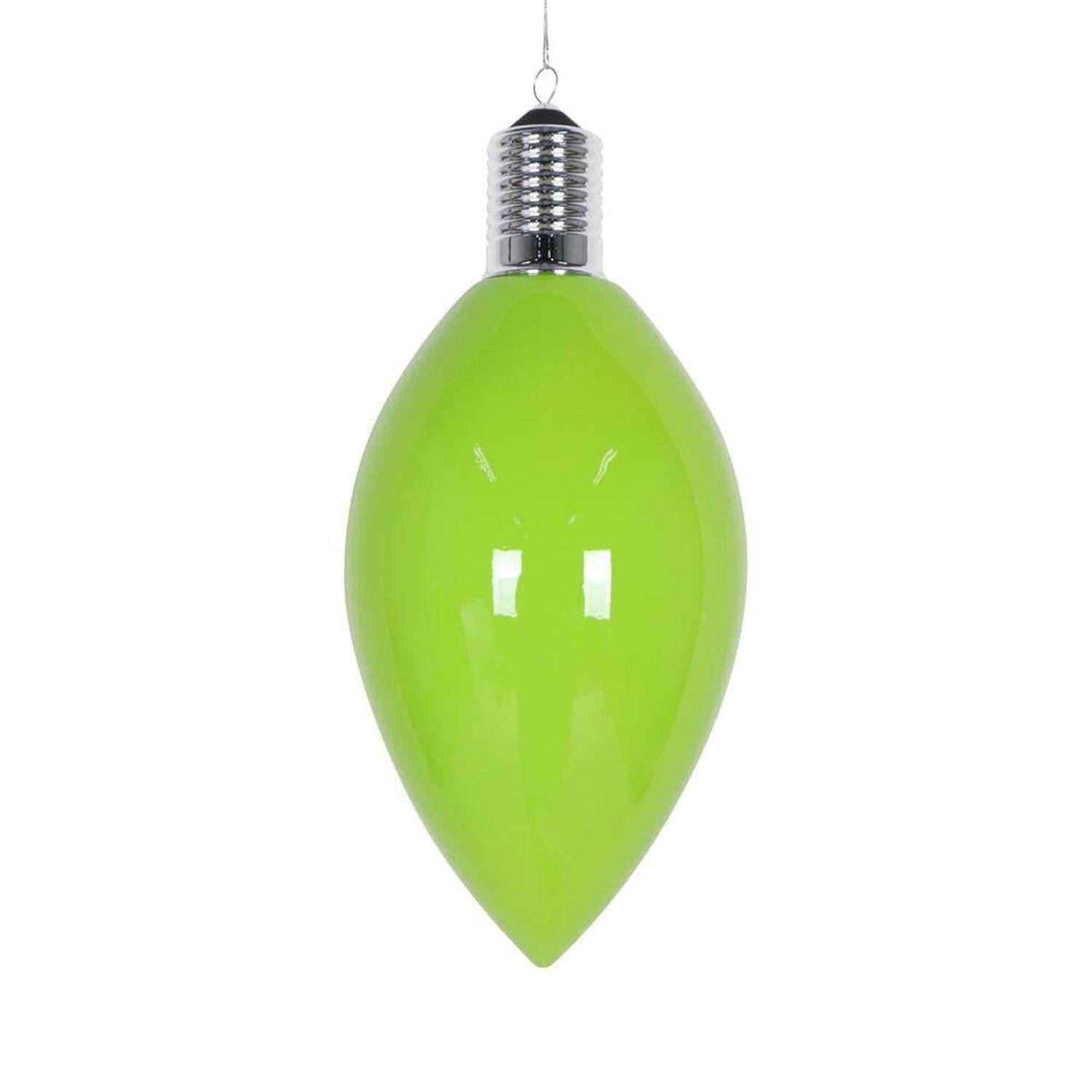 Shop For 15" Enamel C9 Bulb Ornament: Lime Green