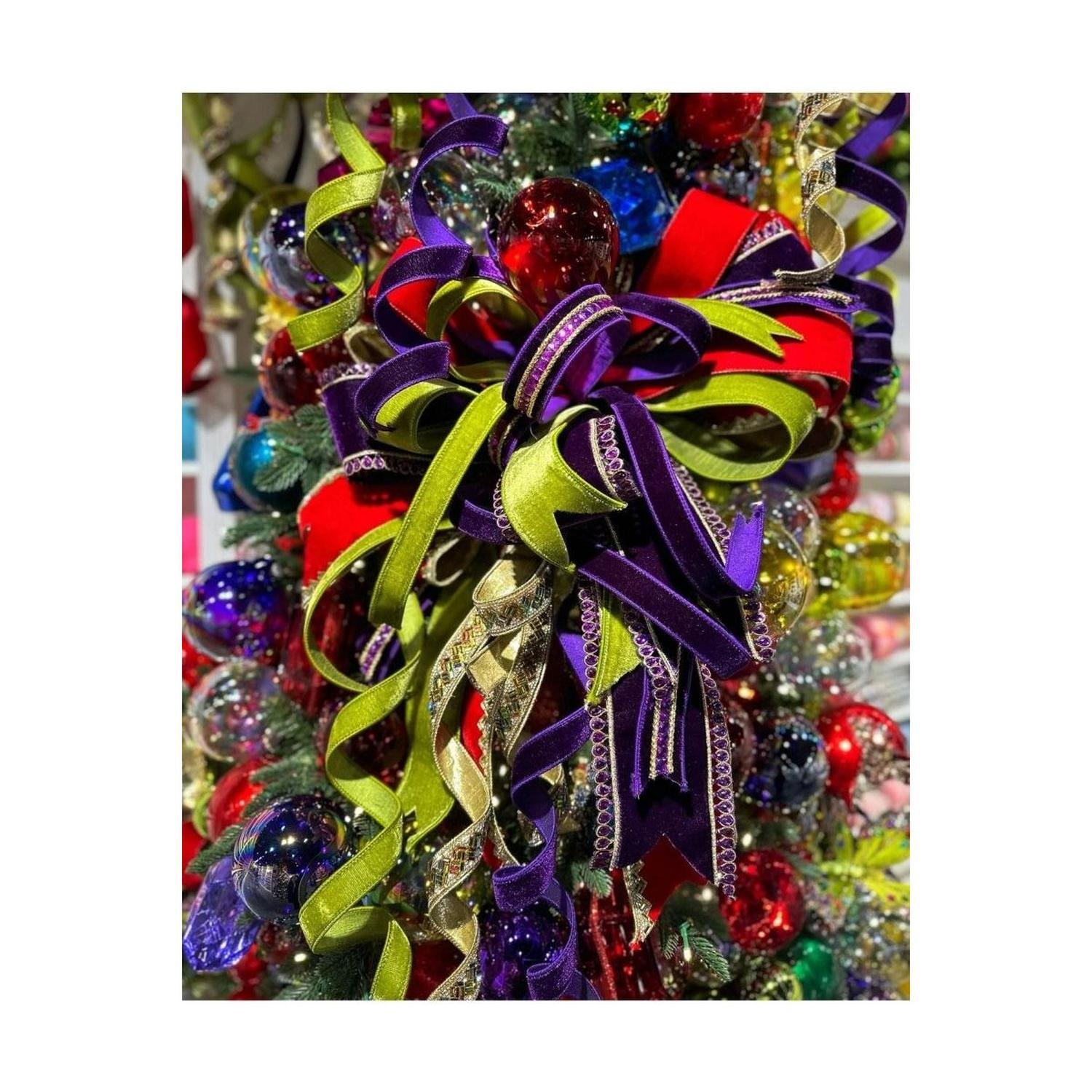 Shop For 1.5" Farrisilk Gemstone Ribbon: Purple (5 Yards)