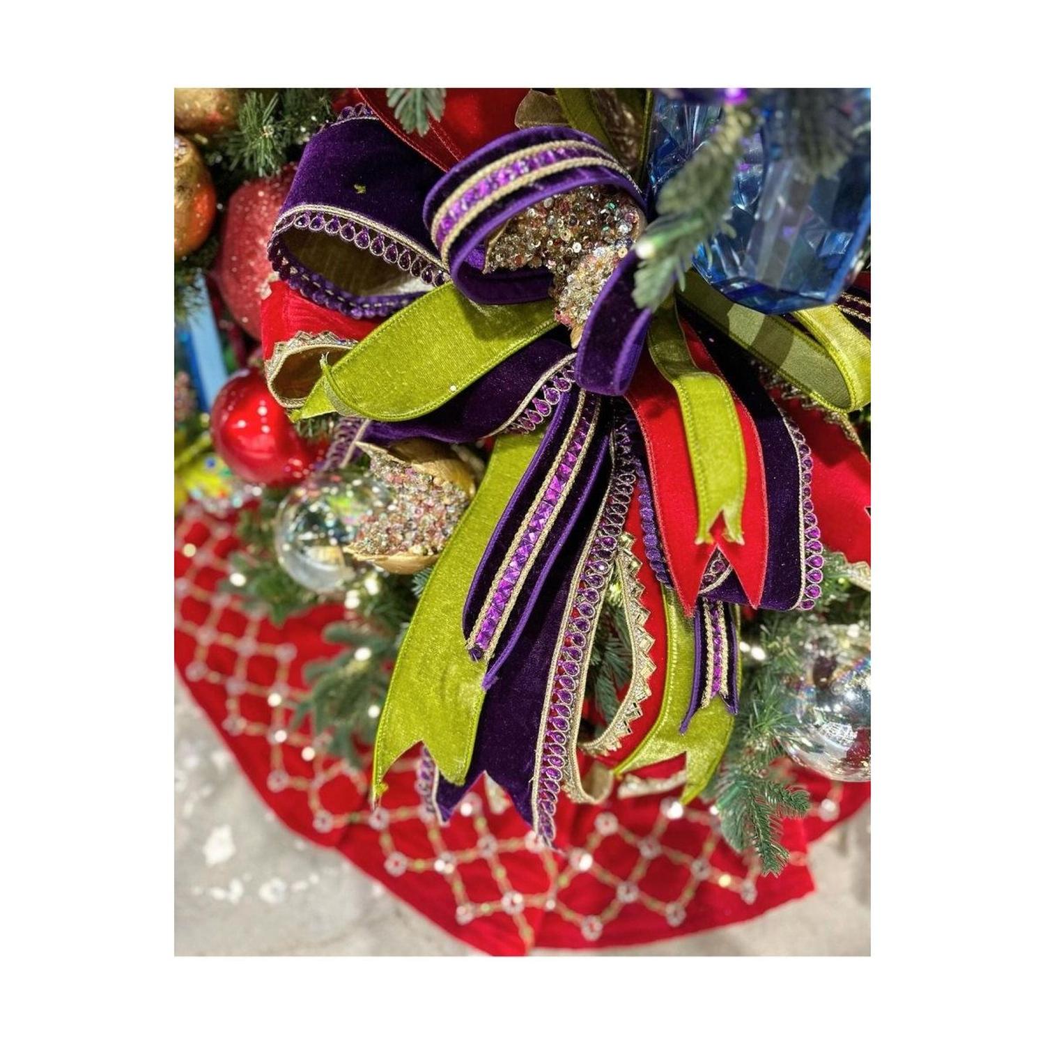 Shop For 1.5" Farrisilk Gemstone Ribbon: Purple (5 Yards)
