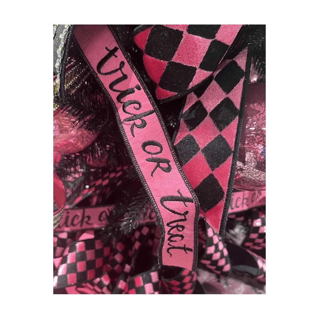 Shop For 1.5" Felt Trick or Treat Ribbon: Pink (10 Yards)