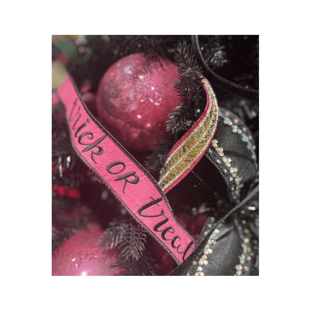 Shop For 1.5" Felt Trick or Treat Ribbon: Pink (10 Yards)