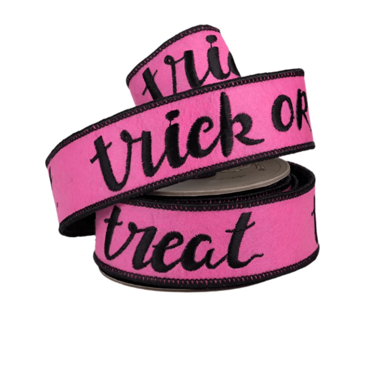 Shop For 1.5" Felt Trick or Treat Ribbon: Pink (5 Yards)