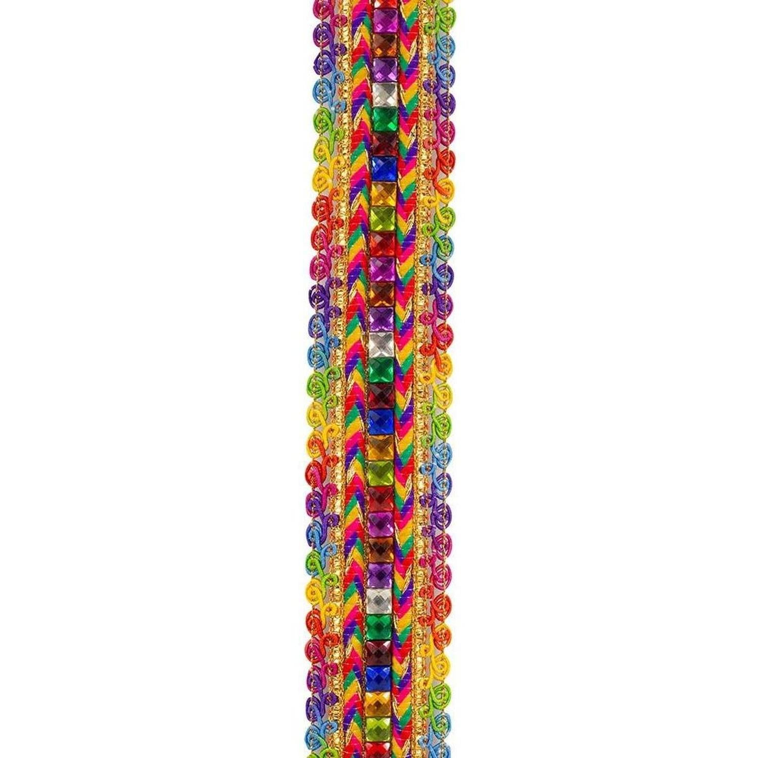 1.5" Festive Jewel Trimming Ribbon: Gold (5 Yards)