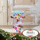 Shop For 1.5" Fiesta Florals Ribbon: White (10 Yards)