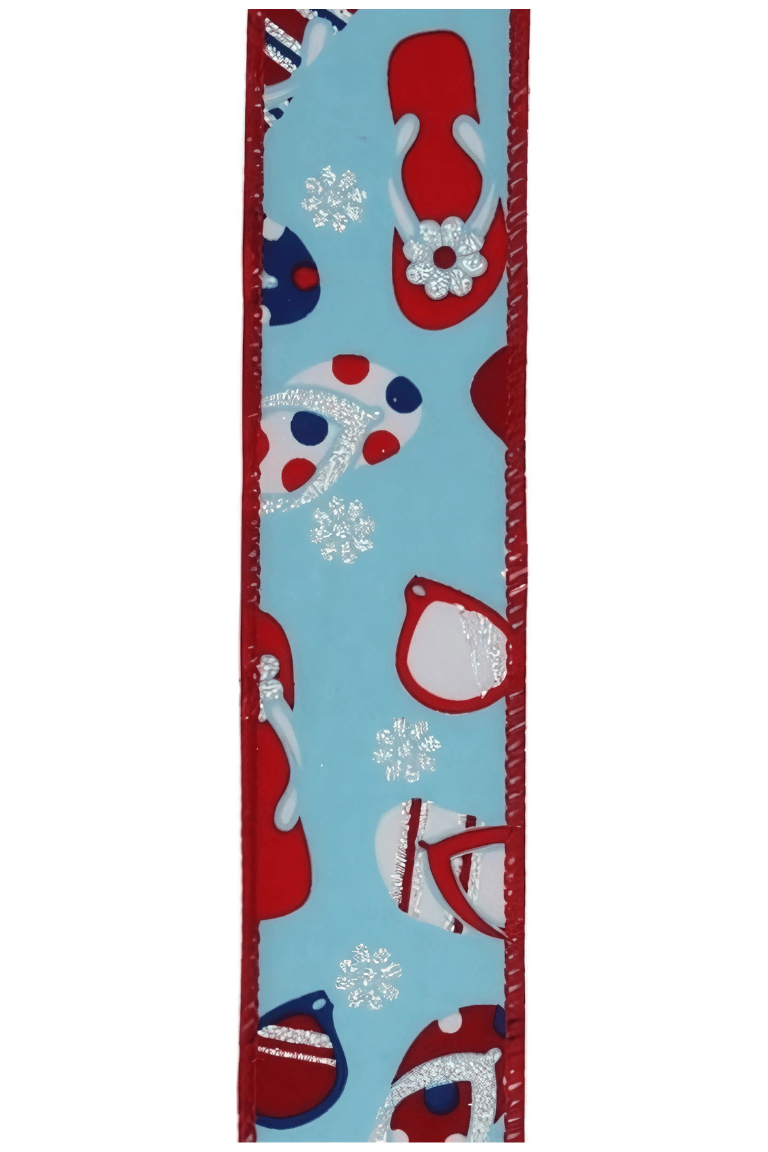 Shop For 1.5" Flip Flop and Sunglasses Ribbon: Light Blue (10 Yard)