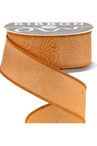 Shop For 1.5" Flower Embossed Ribbon: Caramel (10 Yards)