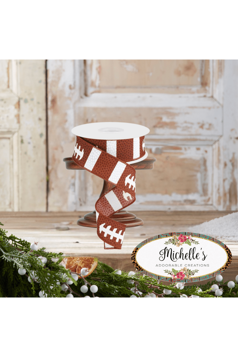 Shop For 1.5" Football Laces Ribbon (10 Yard)