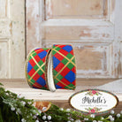 Shop For 1.5" Georgina Christmas Plaid Ribbon: Red, Blue and Green (10 Yards)