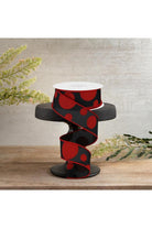 Shop For 1.5" Giant Three Size Polka Dot Ribbon: Black & Red (10 Yards)