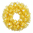 Shop For 1.5" Giant Three Size Polka Dot Ribbon: Yellow & White (10 Yards)